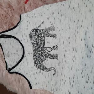 Print shop marled elephant tank size small